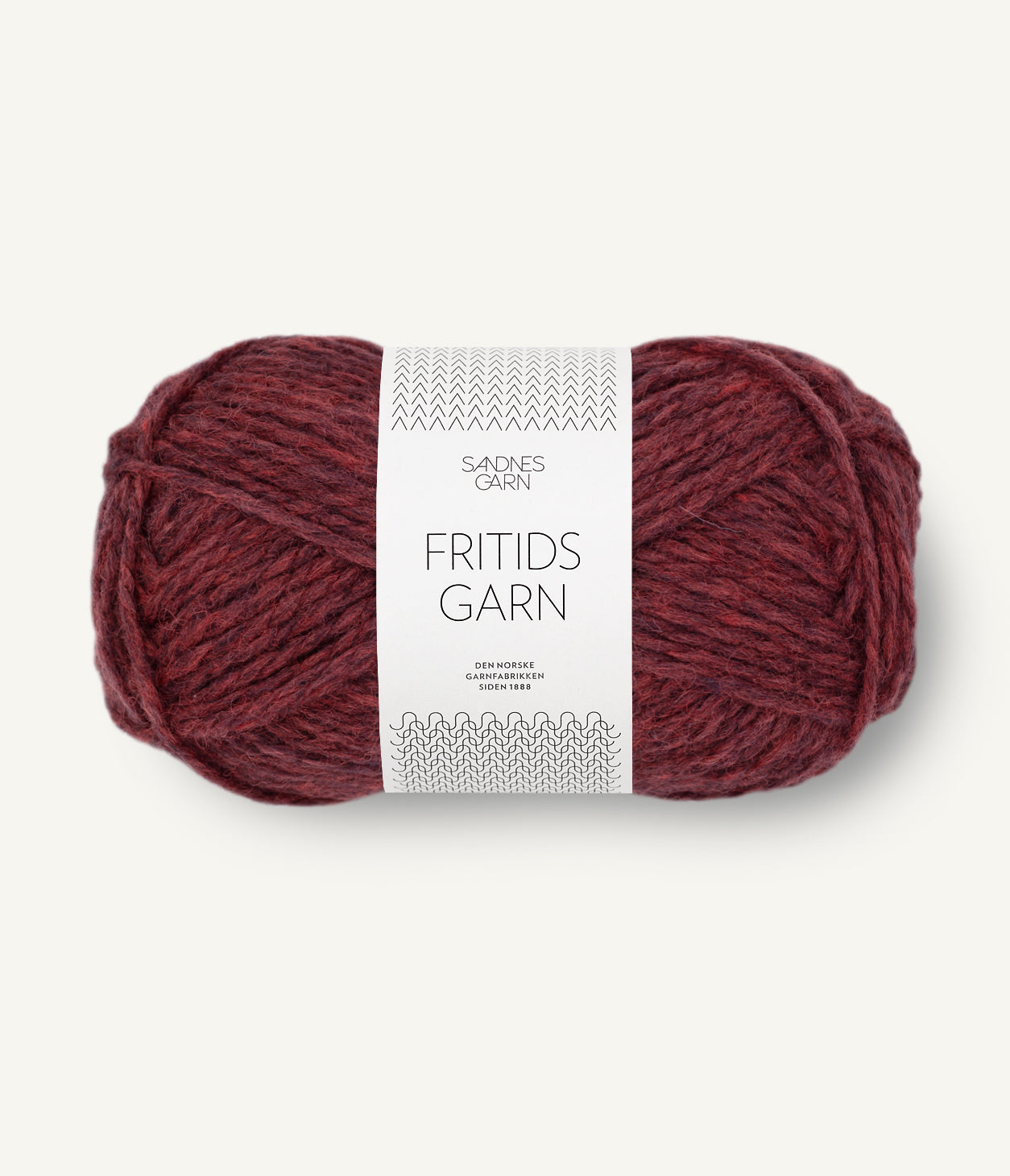 Fritidsgarn 4363 Mork rodmelert