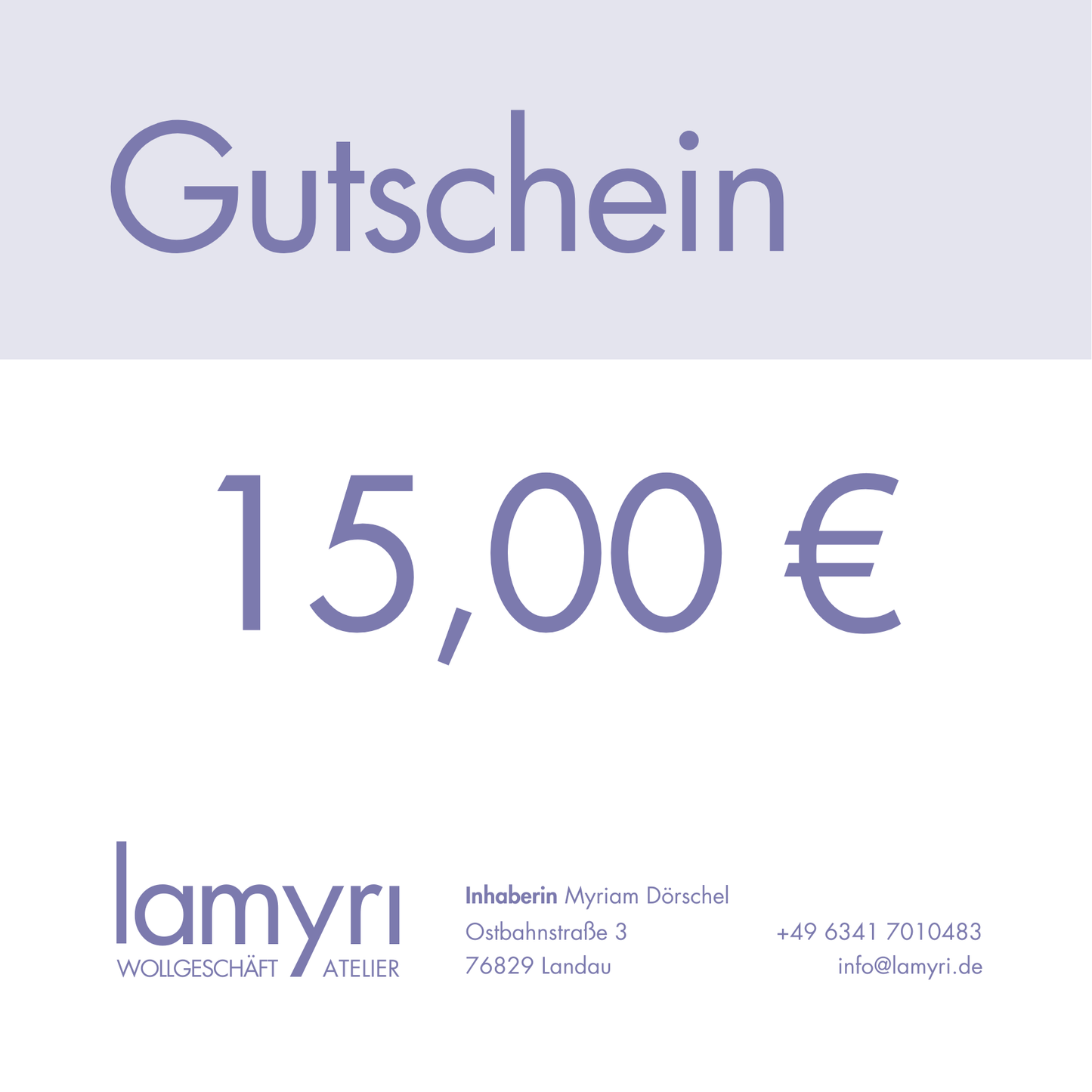 Gutschein lamyri