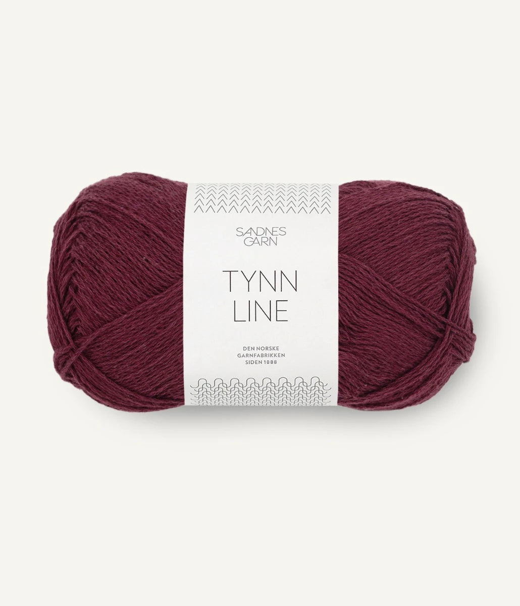 Tynn line 4372 Dyp burgunder