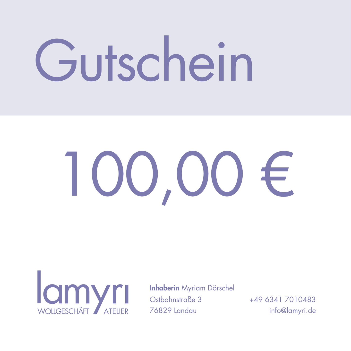 Gutschein lamyri