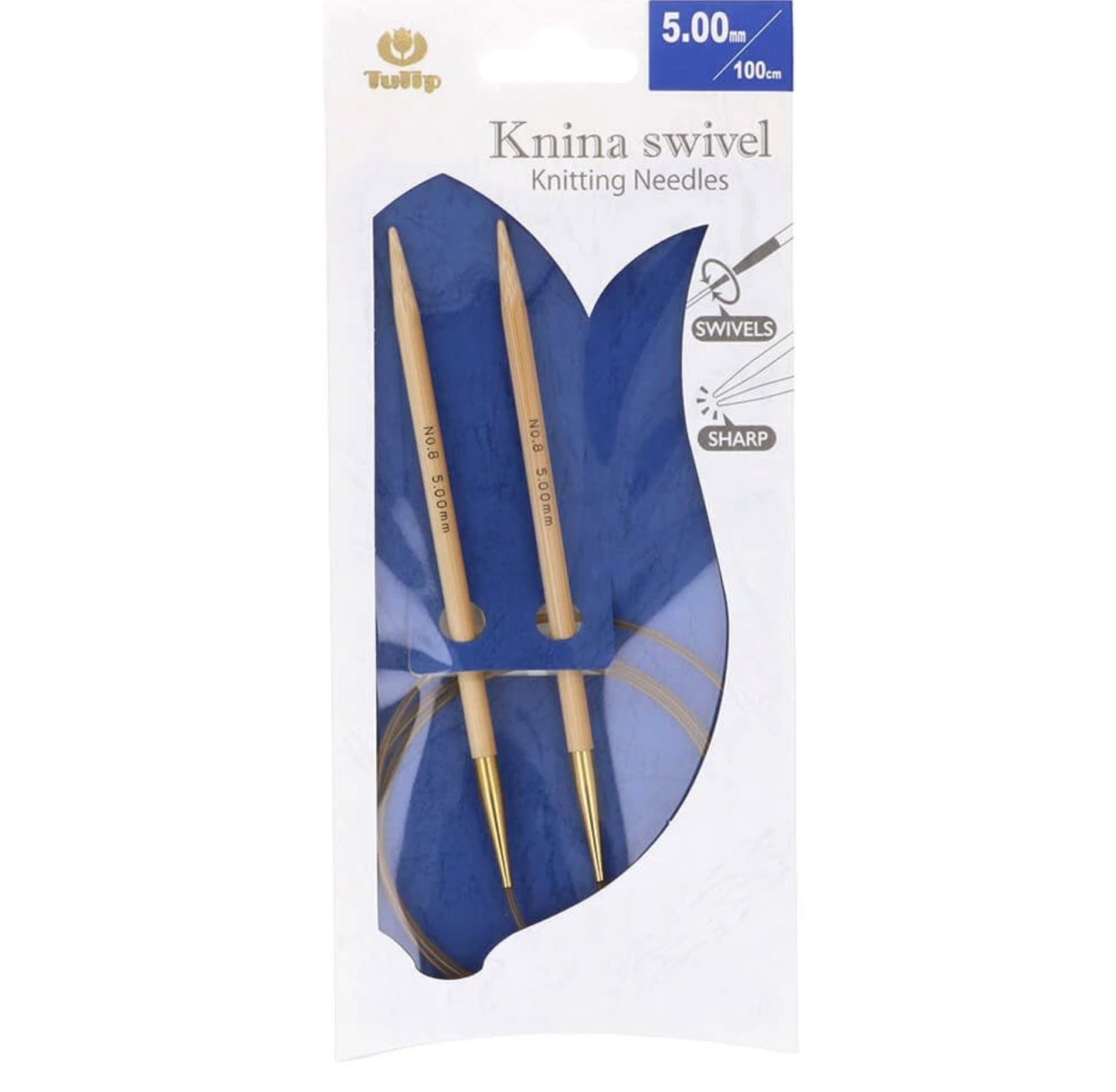 Tulip Rundstricknadel Knina swivel 100cm 5,50mm