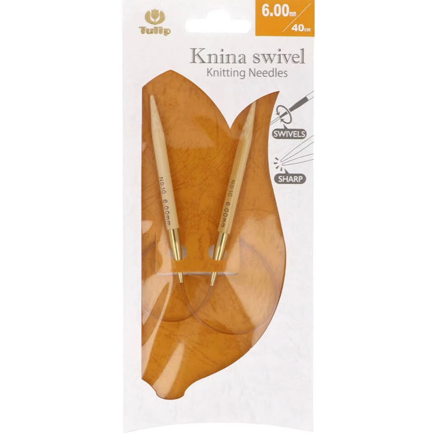 Tulip Rundstricknadel Knina swivel 40cm 6,00mm