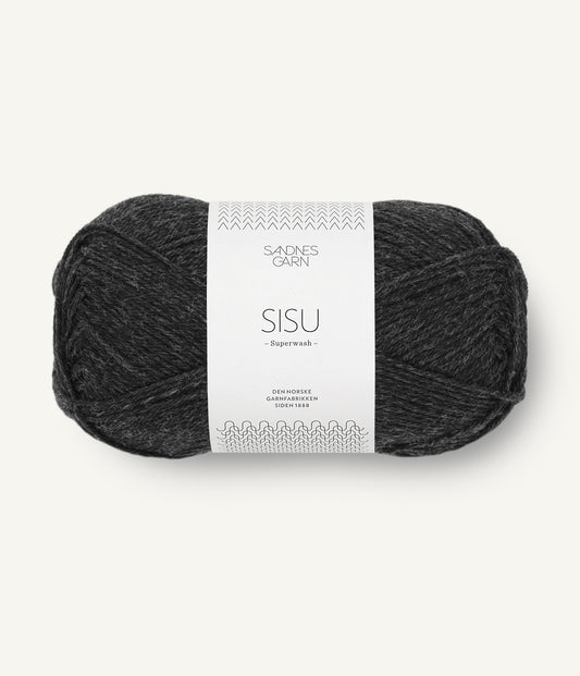Sandnes Garn Sisu 1088 Koksmelert anthrazit