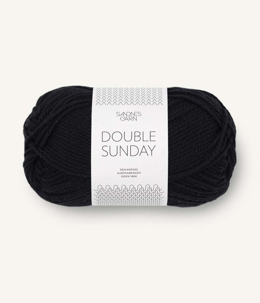 Sandnes Garn Double Sunday 1099 schwarz