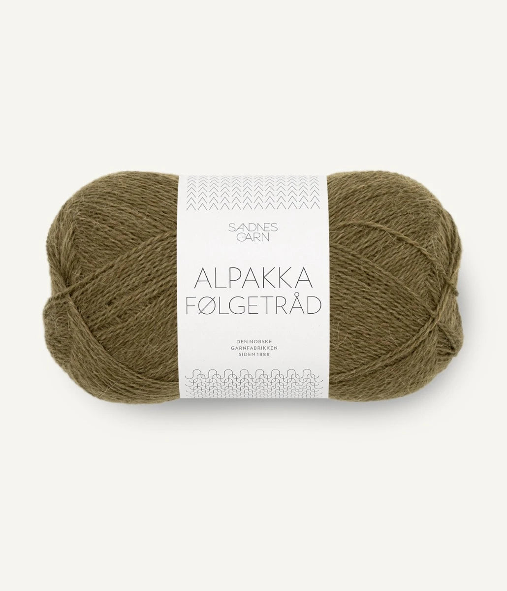 Alpakka Følgetråd 9873 Dark olive