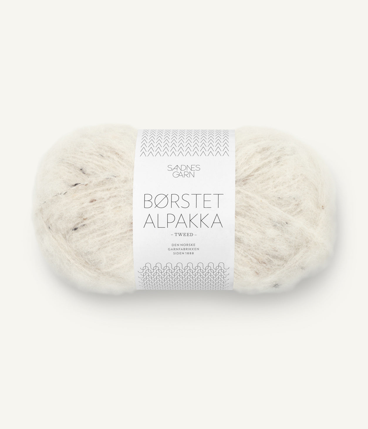 Borstet Alpakka 2523 Natur Tweed