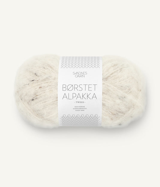 Borstet Alpakka 2523 Natur Tweed