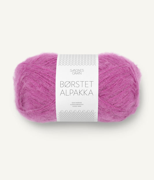 Borstet Alpakka 4628 Magenta