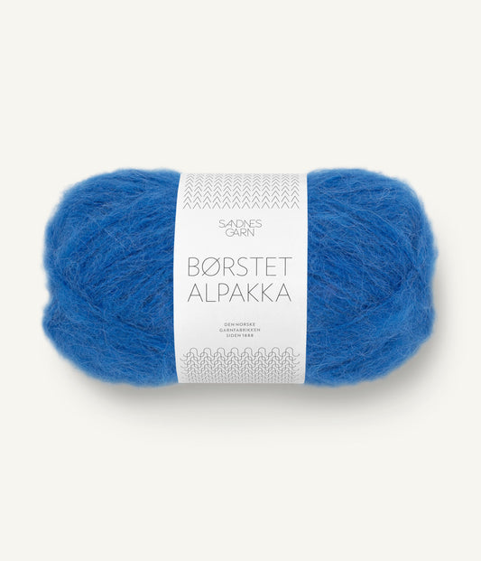 Borstet Alpakka 6046 Jolly Blue