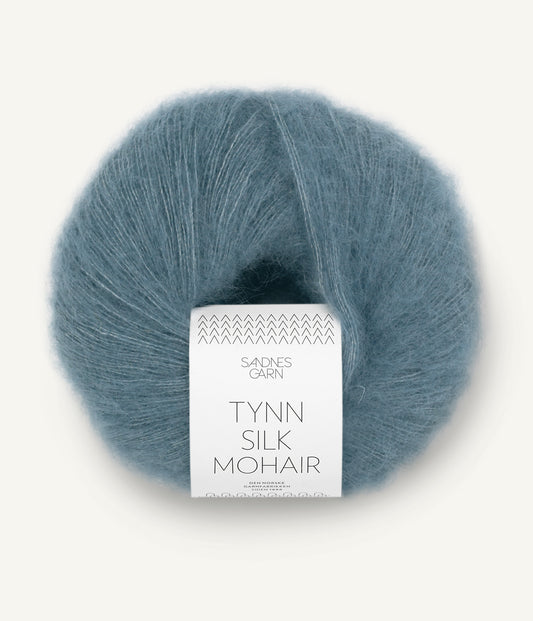 Tynn Silk Mohair 6552 Isbla / Eisblau