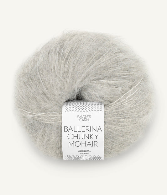 Ballerina Chunky Mohair 1022 Lys gramelert
