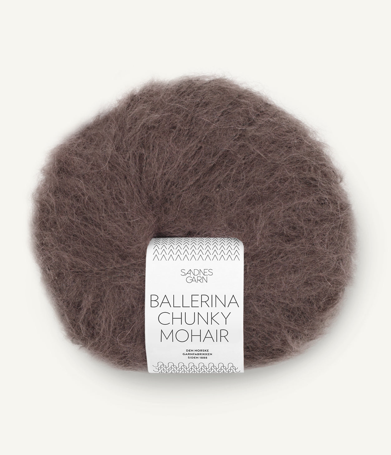 Sandnes Garn Ballerina Chunky Mohair 3880 Mork sjokolade