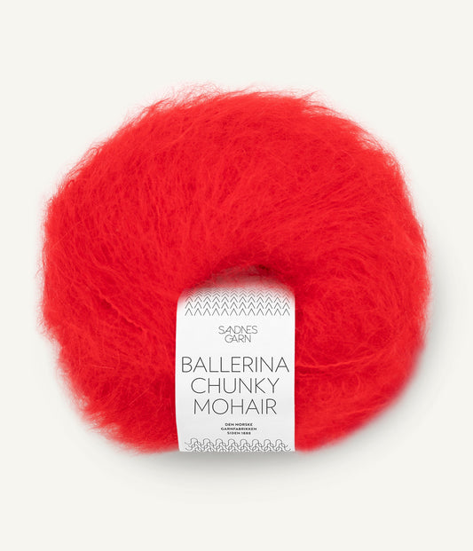 Sandnes Garn Ballerina Chunky Mohair 4018 Scarlet red