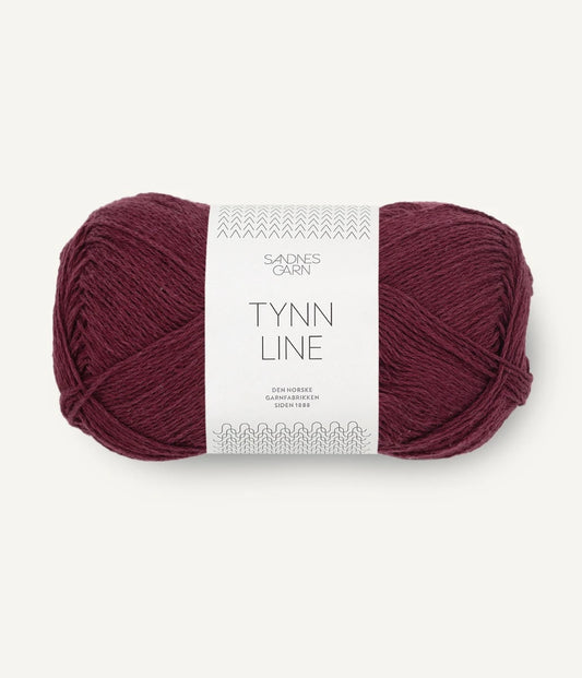 Tynn line 4372 Dyp burgunder
