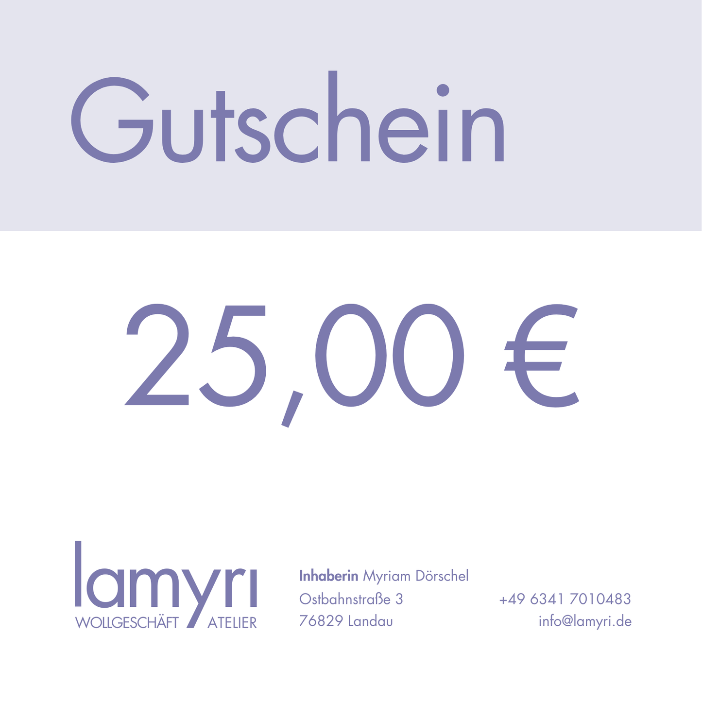 Gutschein lamyri