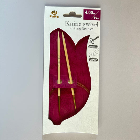 Tulip Rundstricknadel Knina swivel 80cm 4,00mm