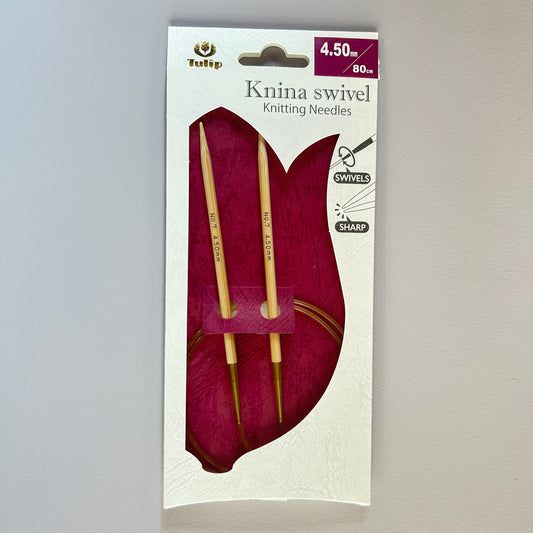 Tulip Rundstricknadel Knina swivel 80cm 3,50mm