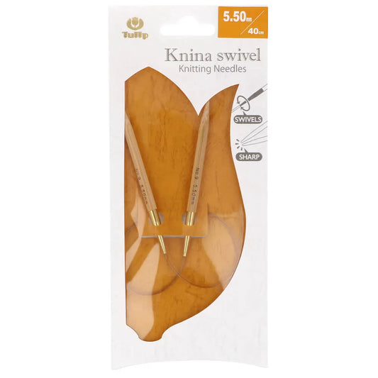 Tulip Rundstricknadel Knina swivel 40cm 5,50mm