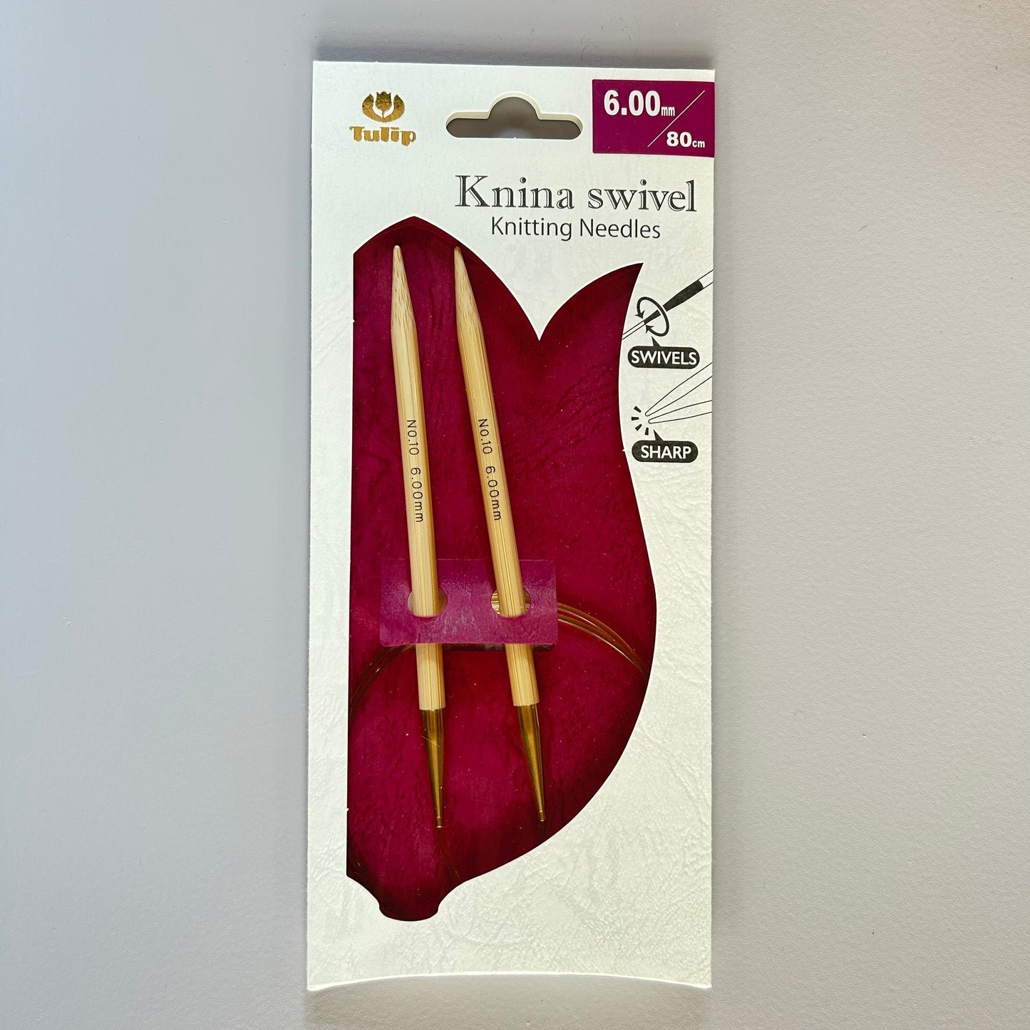 Tulip Rundstricknadel Knina swivel 80cm 6,00mm