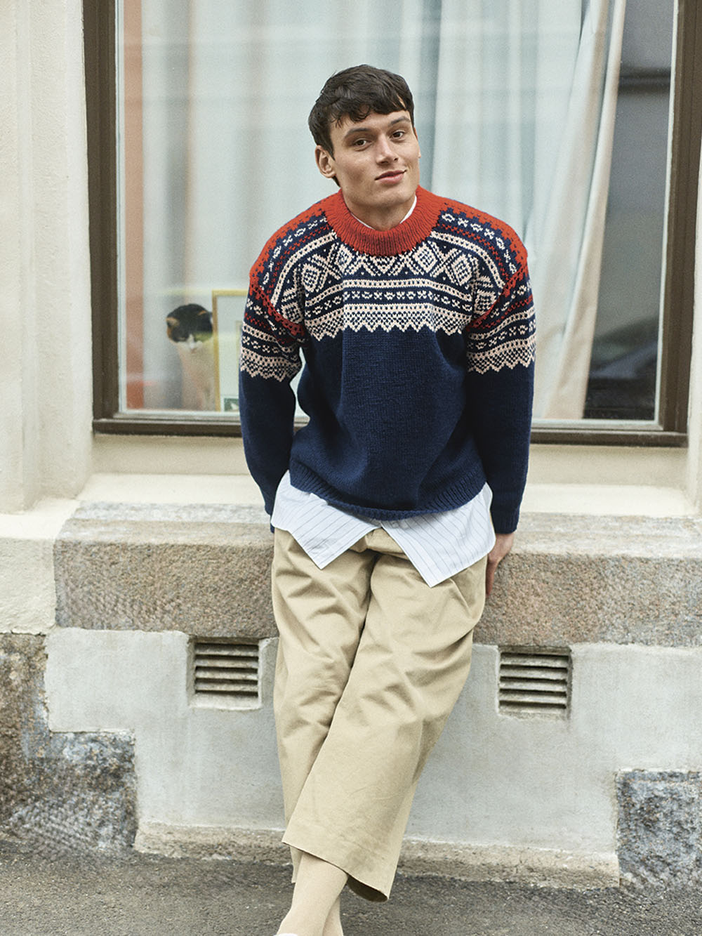 MARIUS NORWEGERPULLOVER HERREN Anleitungsheft + Garnpaket • Sandnes Garn