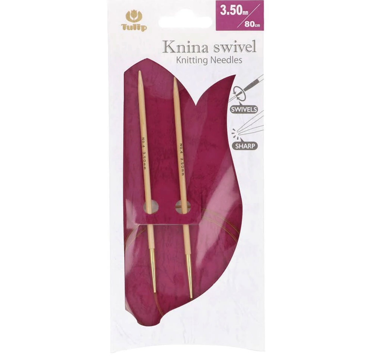Tulip Rundstricknadel Knina swivel 80cm 3,00mm