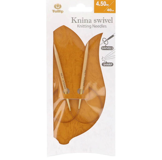 Tulip Rundstricknadel Knina swivel 40cm 4,50mm