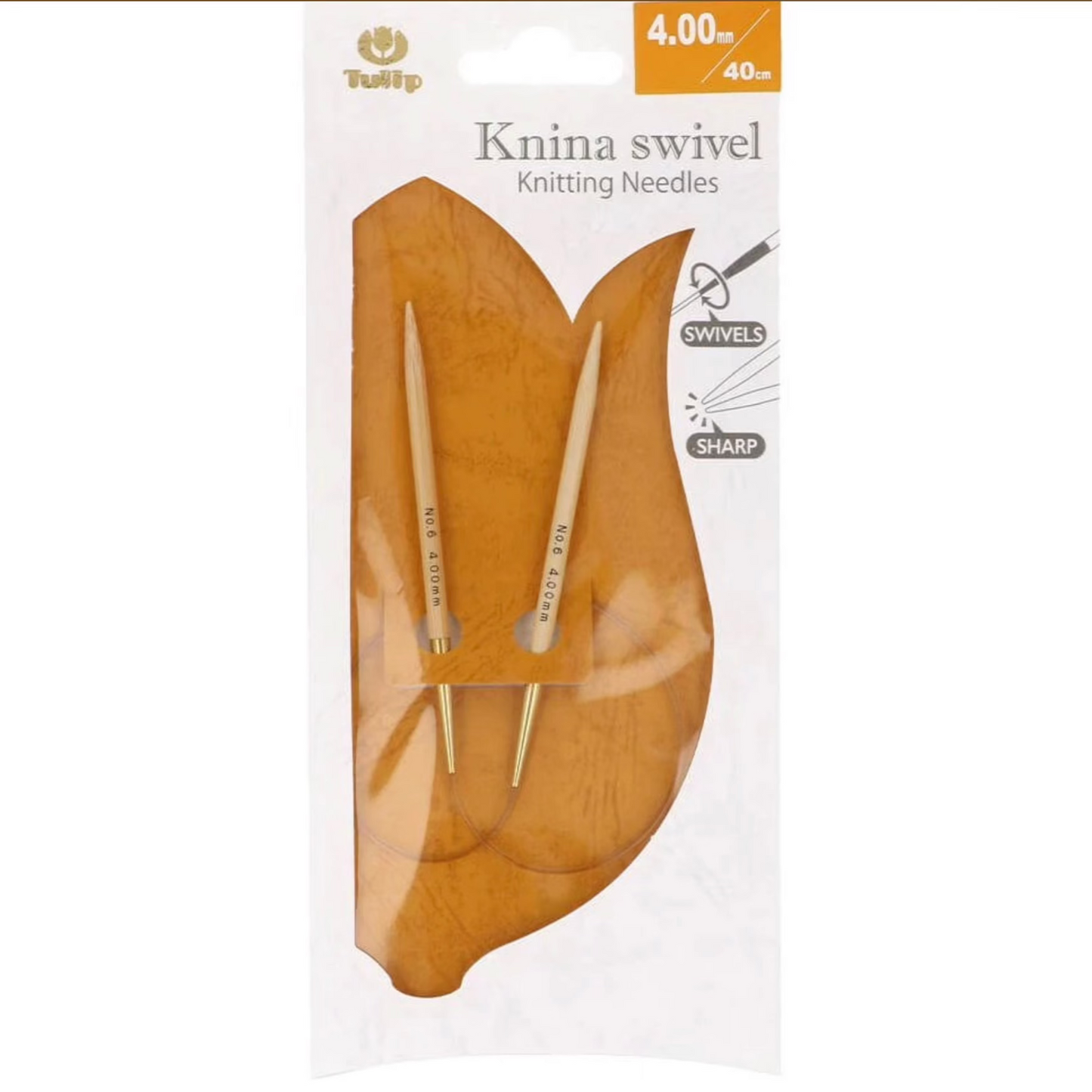 Tulip Rundstricknadel Knina swivel 40cm 4,00mm
